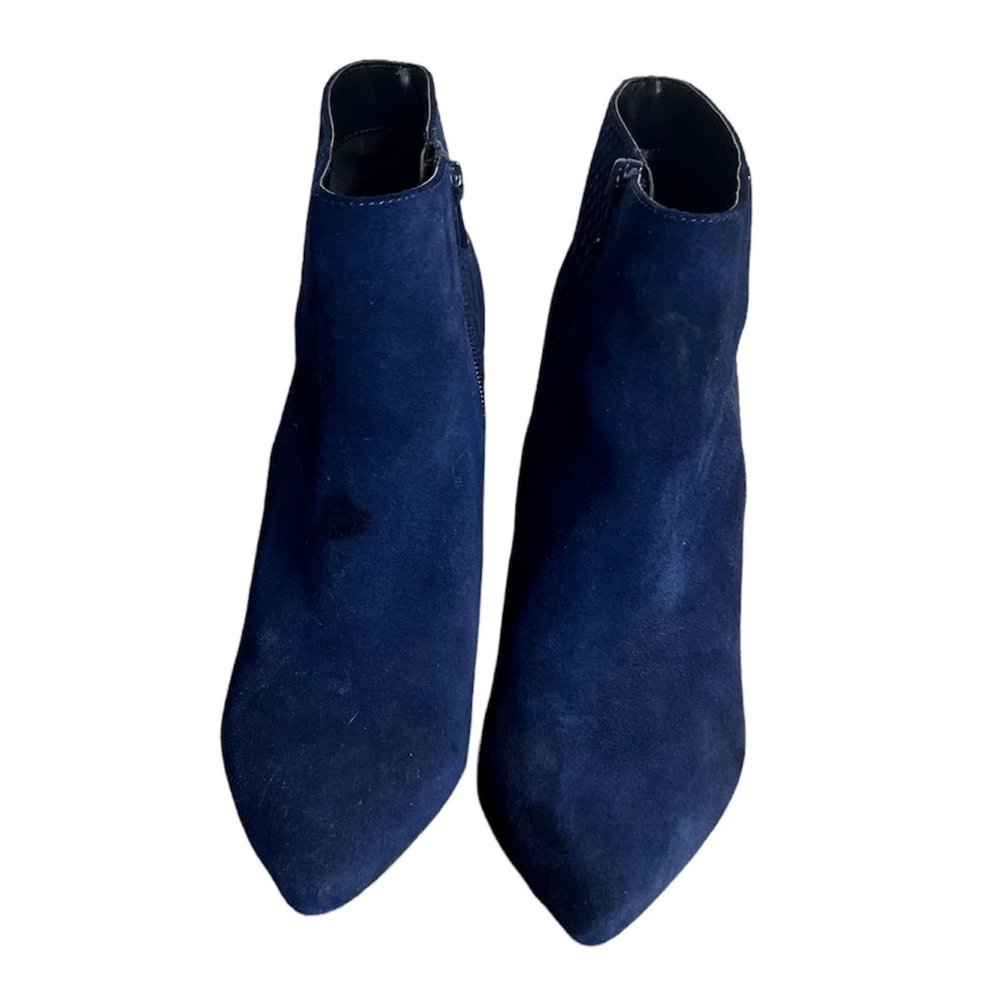 Shoemint Dark Blue Pointed Toe Heel Booties